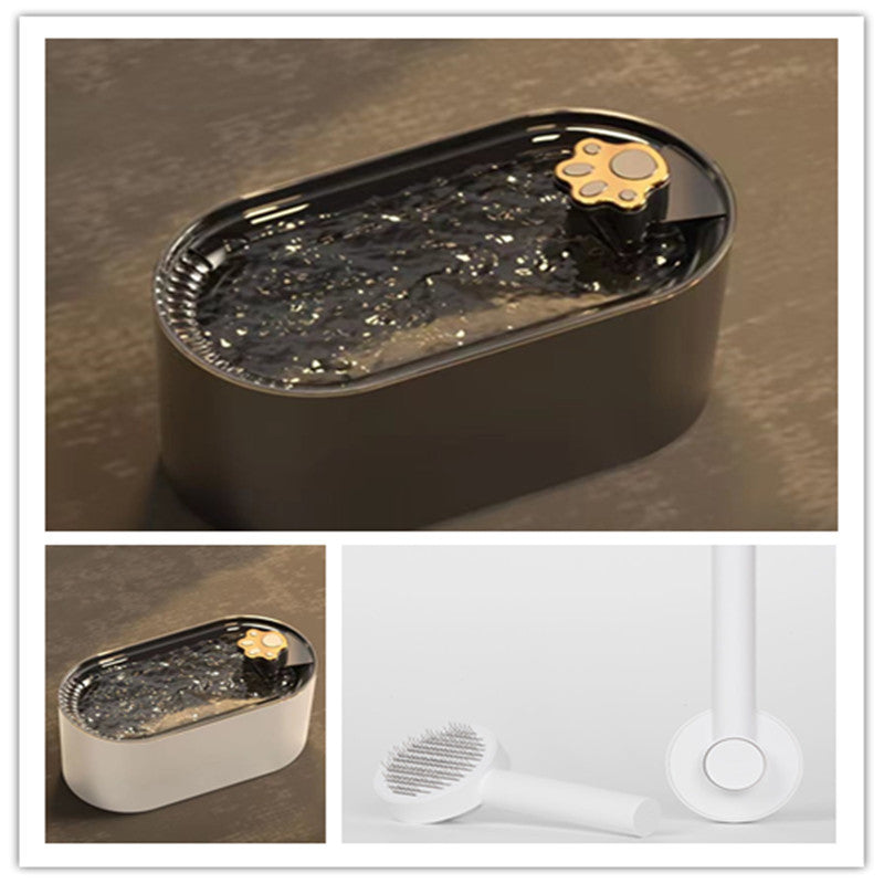 3L 猫用ウォーターファウンテン フィルター 自動給水器 犬猫用 ペット用ウォーターディスペンサー 超静音 ウォーターディスペンサー LEDライト付き ペット用品