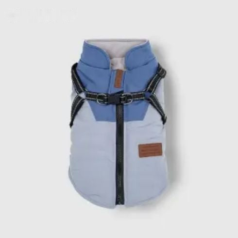 冬の暖かい犬は牽引リングベストを持参できます