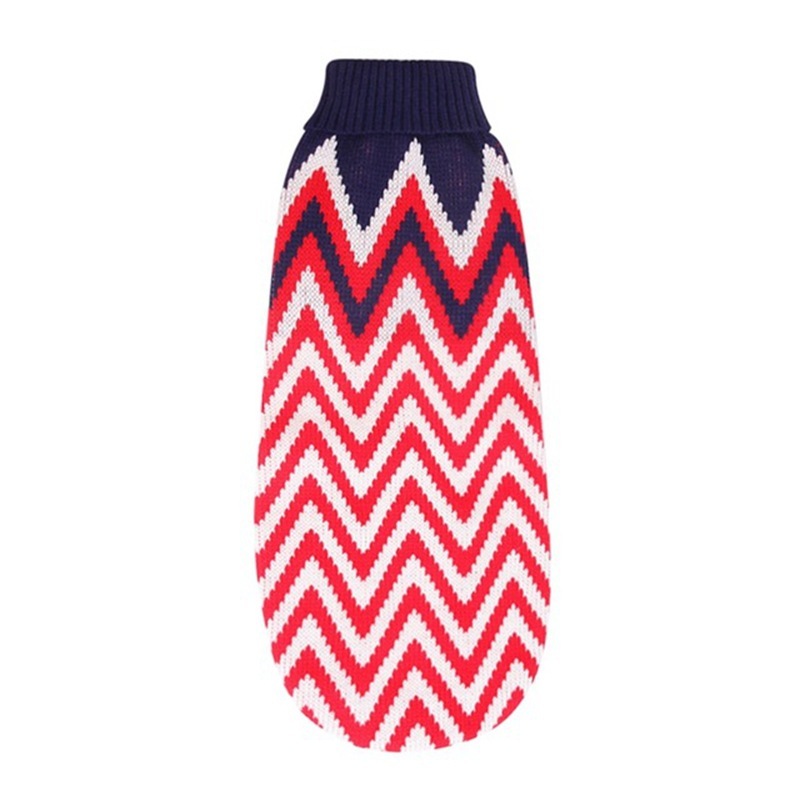 Christmas Turtleneck Knitting Sweater Dog Clothing