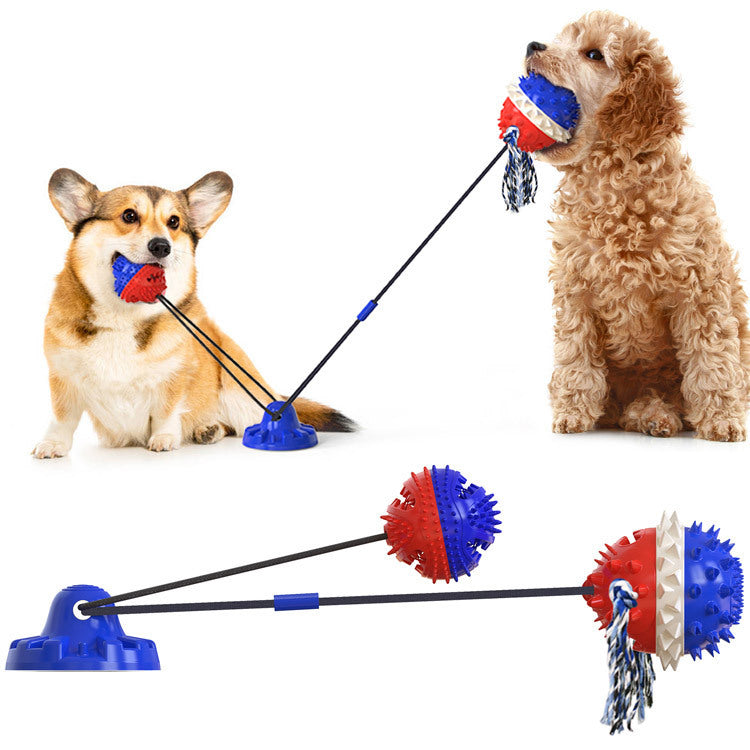 dog chew toy, sucker dog toy, suction cup dog toy, interactive dog toy, treat dispensing dog toy, dental care dog toy, vocal leaking ball dog toy, durable dog toy for chewers, TPR dog toy, tugging toy for dogs