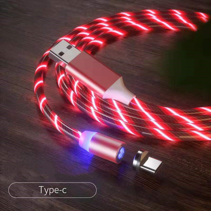 磁力充電線 Streamer 快速充電線 Lighting Micro USB 充電線 LED 磁力充電器 Type-C 充電線