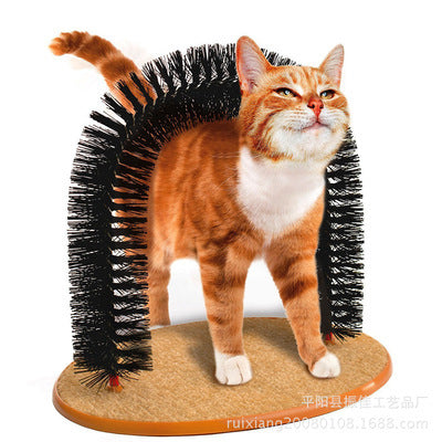 猫用おもちゃ 爪とぎ マッサージブラシ コーマー ヘアクリーニング