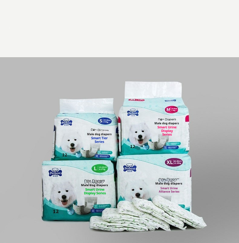 Petbest 公狗尿布 狗尿片 狗尿布 狗尿片 穿戴式尿液顯示
