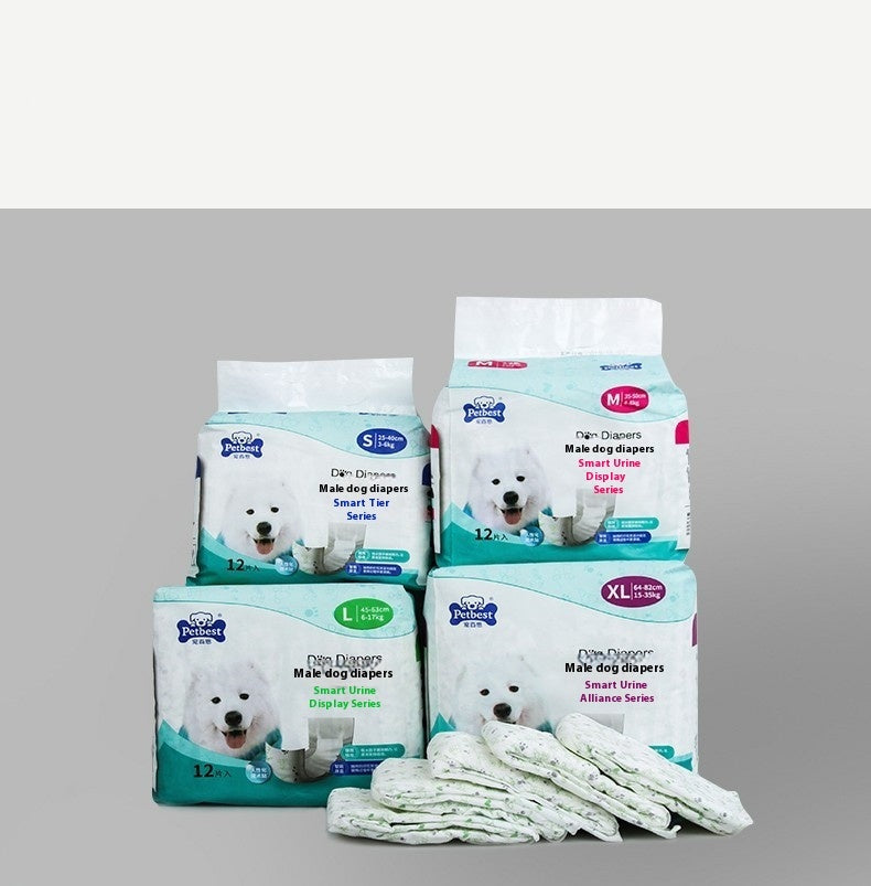 Petbest 公狗尿布 狗尿片 狗尿布 狗尿片 穿戴式尿液顯示