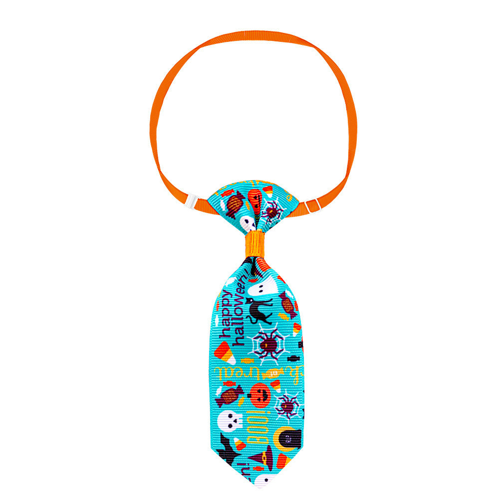 全新仙境寵物萬聖節系列萬聖節骷髏與領帶