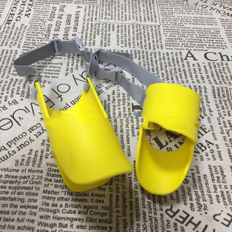 創意時尚寵物防吠防咬套裝S碼M碼L碼多色可選寵物鴨嘴套