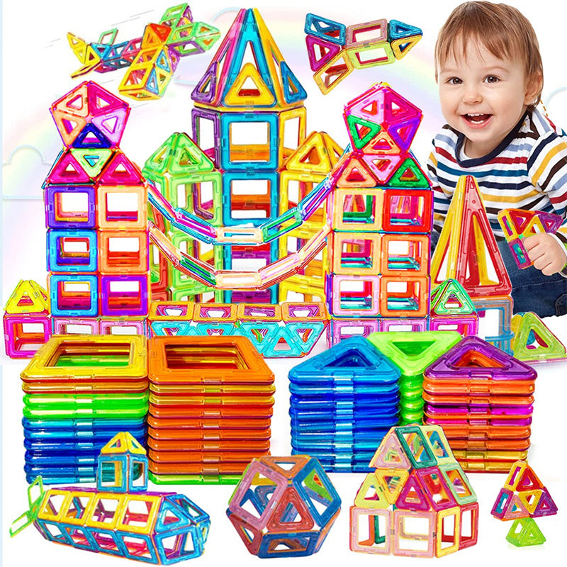 兒童磁性積木 DIY 磁鐵玩具