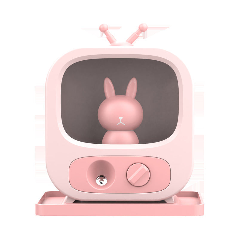 USB 擴散器迷你空氣加濕器可愛寵物加濕器車載香薰噴霧器帶夜燈淨化器適用於家庭辦公室