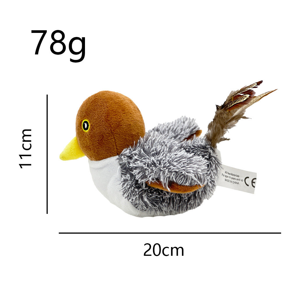 Interactive Cat Plush Toys For Indoor Cats Automatic Flapping Bird