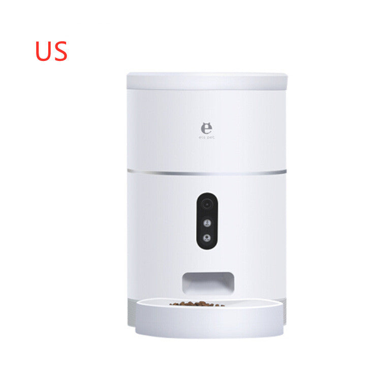 ペット犬猫フードディスペンサーボウルカメラ付き広角自動ペットフィーダーフードボウルアプリコントロールペットアクセサリー