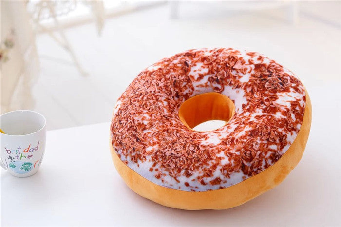 創意甜甜圈抱枕靠墊床上用品毛絨公仔