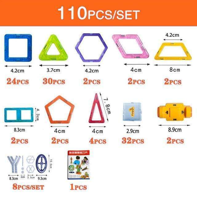 兒童磁性積木 DIY 磁鐵玩具