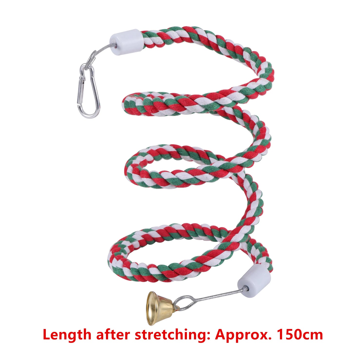 鳥玩具組鞦韆咀嚼訓練玩具小鸚鵡吊床鸚鵡籠鈴棲木玩具帶梯子寵物用品1件