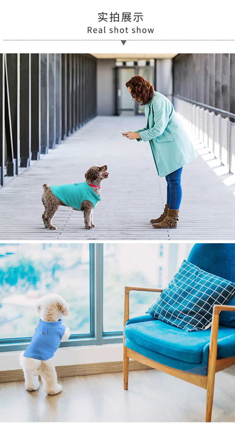 冬季羊毛寵物狗衣服幼犬服裝法國鬥牛犬外套哈巴狗服裝夾克小型犬吉娃娃背心約克夏幼貓