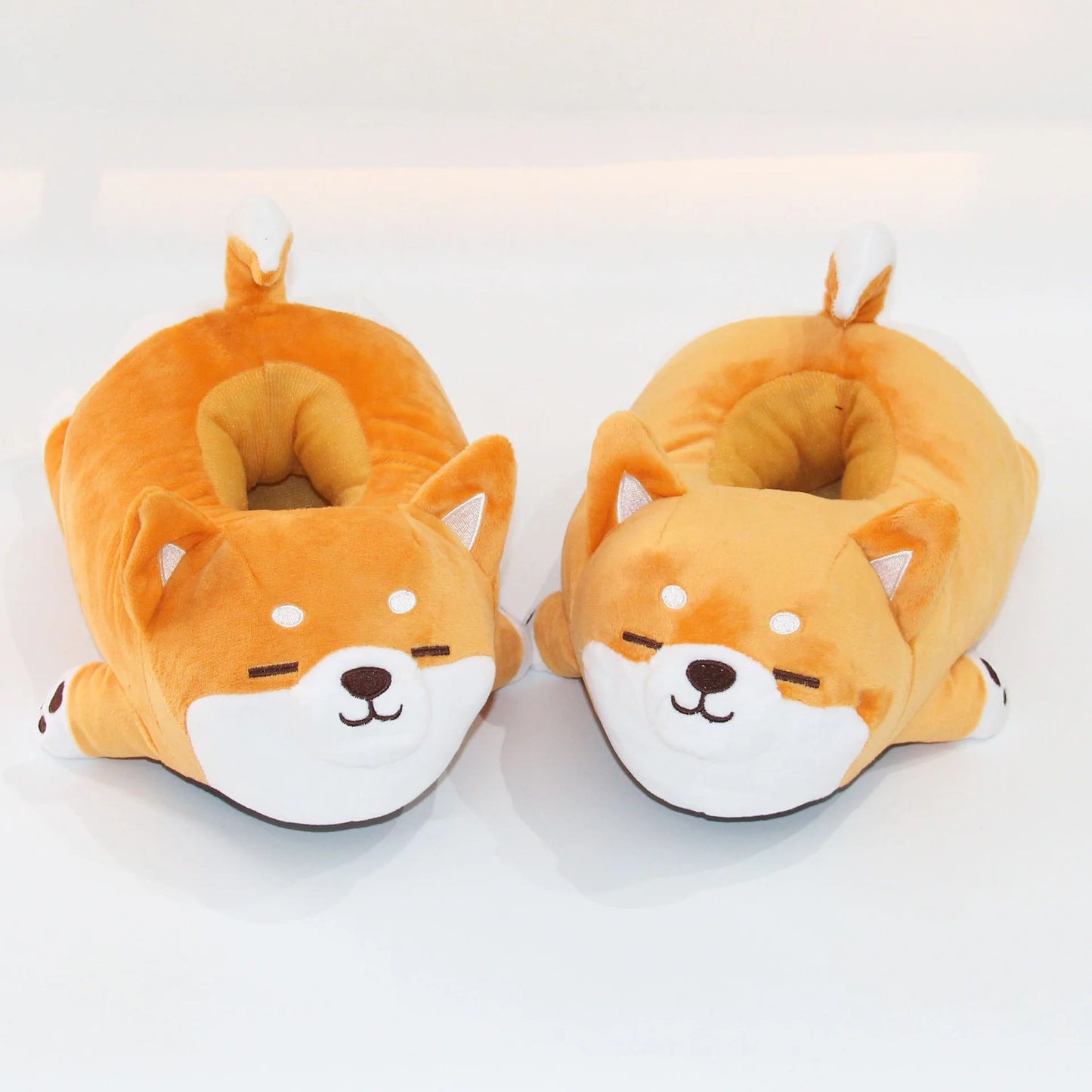 Funny Slipper 2021 Cute Soft Cute Lazy Shiba Inu Dog Slippers Animal Puppy Home Plush Cotton Shoes