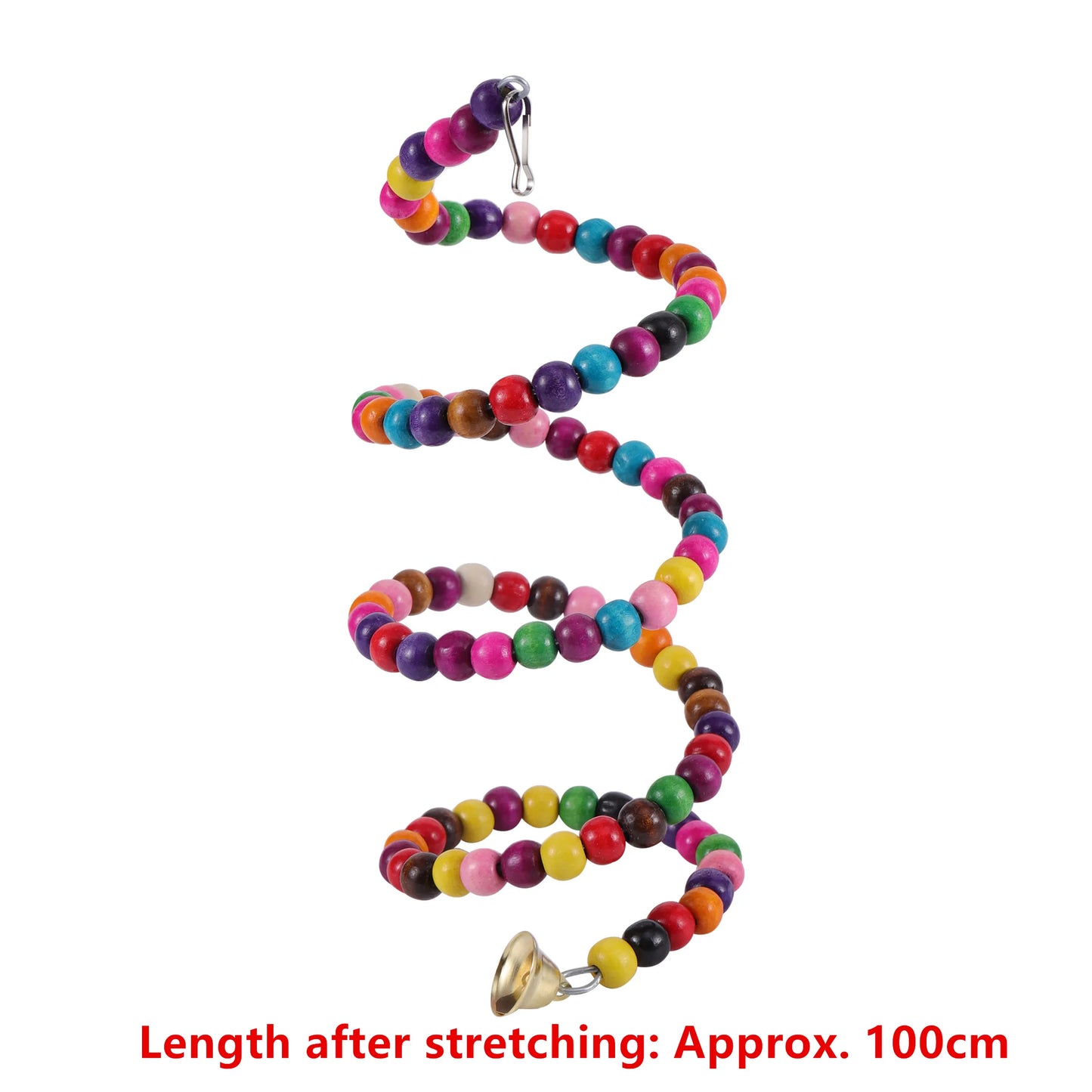 鳥玩具組鞦韆咀嚼訓練玩具小鸚鵡吊床鸚鵡籠鈴棲木玩具帶梯子寵物用品1件