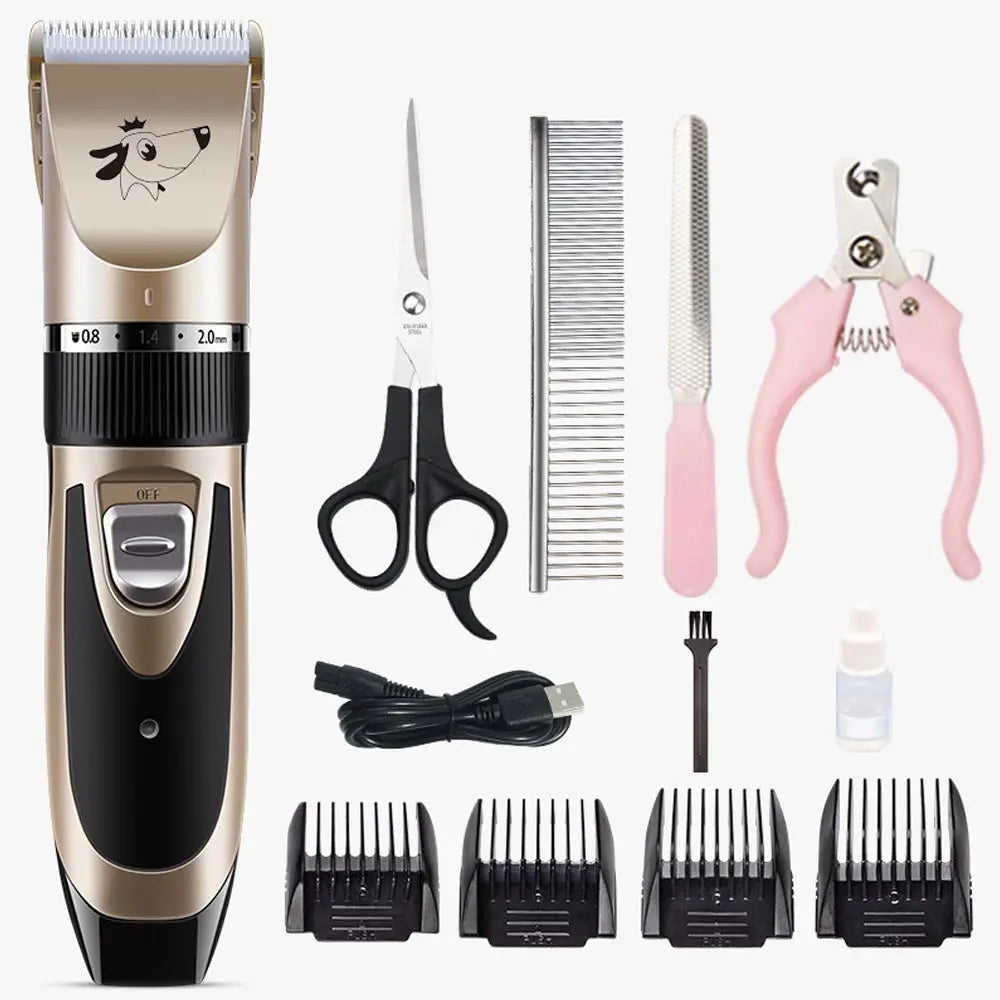 犬・猫用充電式ペットグルーミングクリッパー