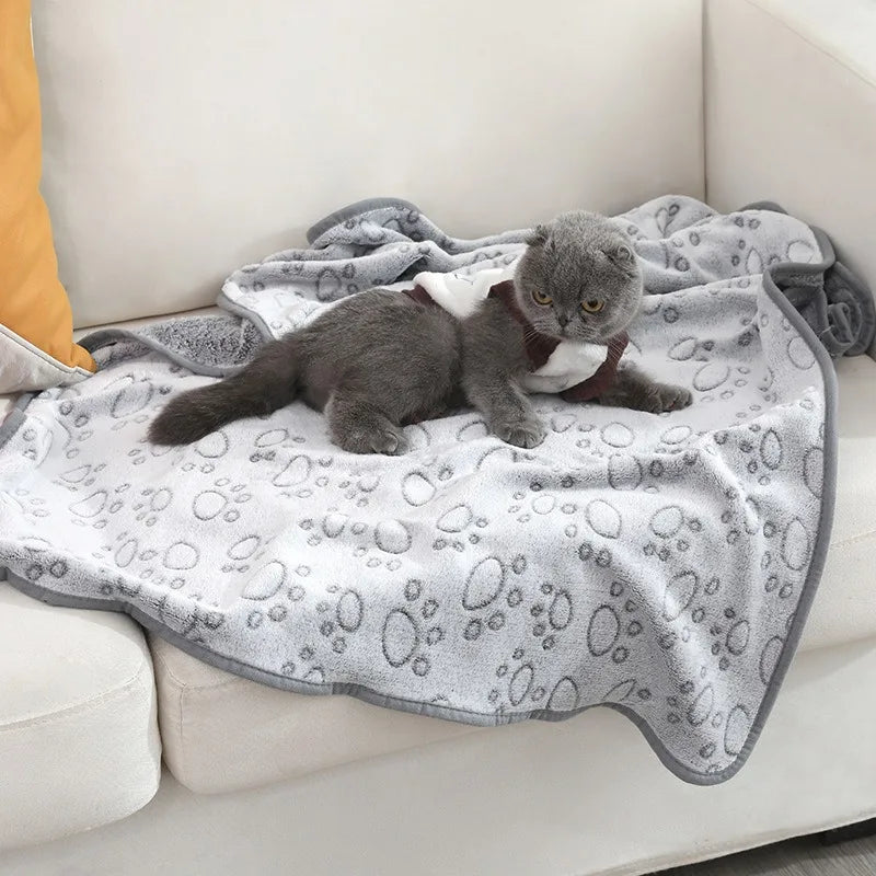 flannel pet blanket, soft dog sleeping blanket, cat fleece blanket, warm pet sleeping mat, breathable dog blanket, fluffy pet cover blanket, cozy blanket for dogs & cats, pet travel blanket, washable dog cat blanket, coral fleece pet blanket