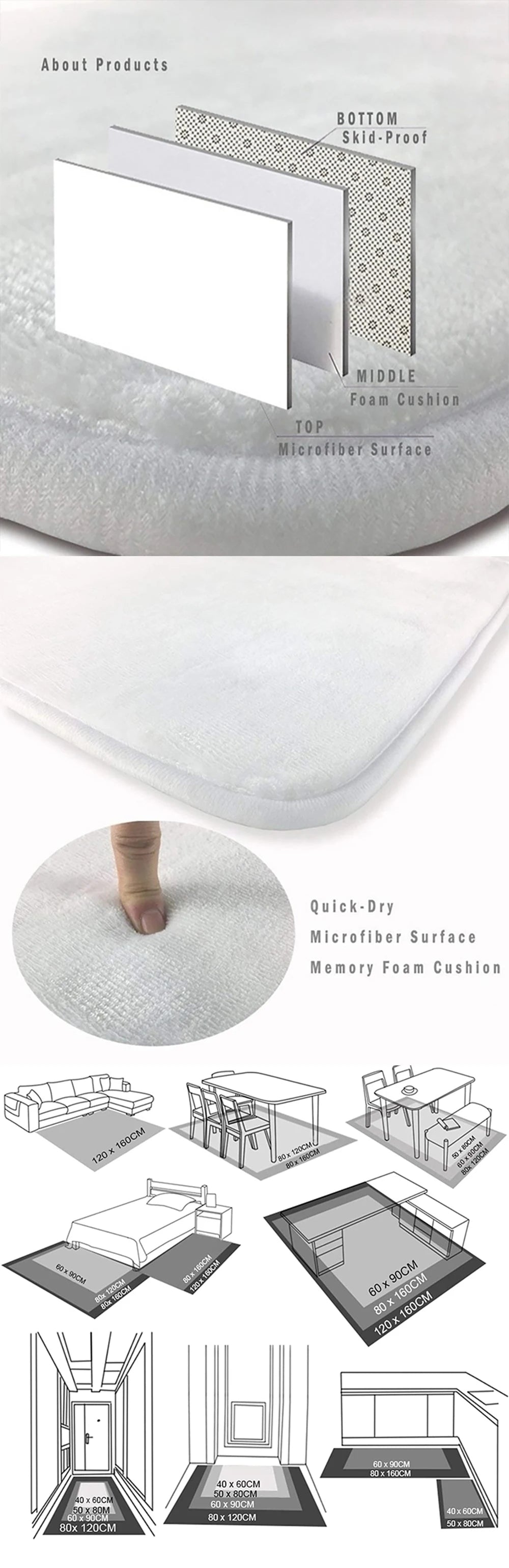 かわいい漫画の犬の柄の浴室吸収性カーペットキッチンホームデコレーション寝室リビングルーム玄関ドアフロアマット