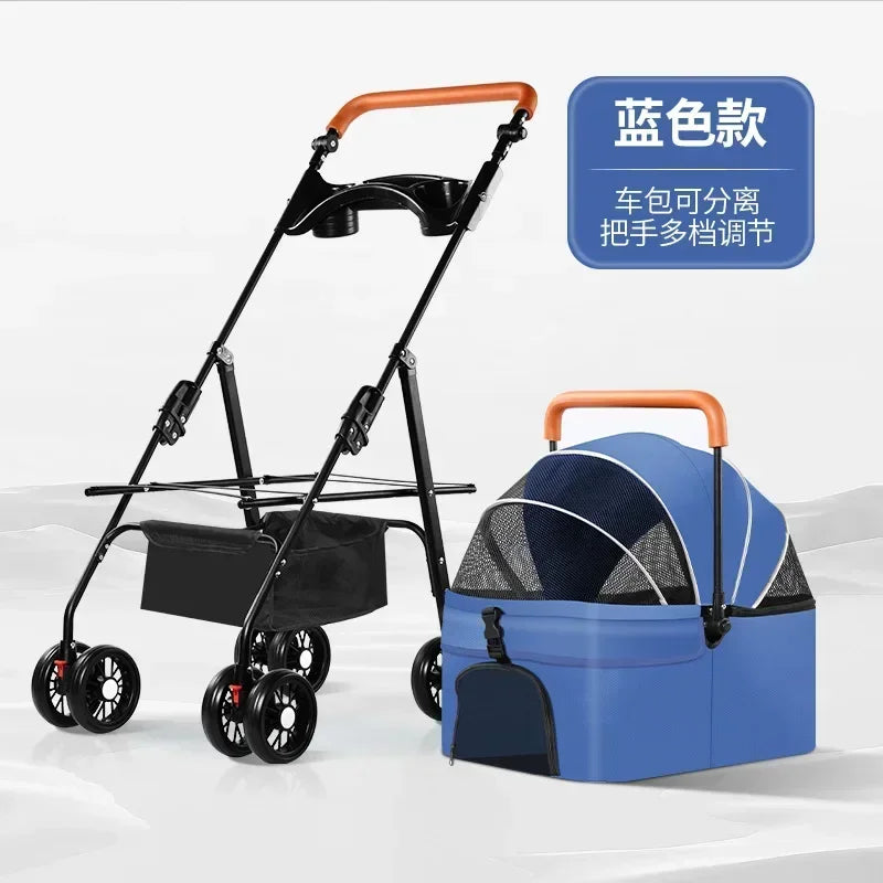 寵物推車狗貓大型犬小型犬外出寵物推車戶外旅行輕便可折疊