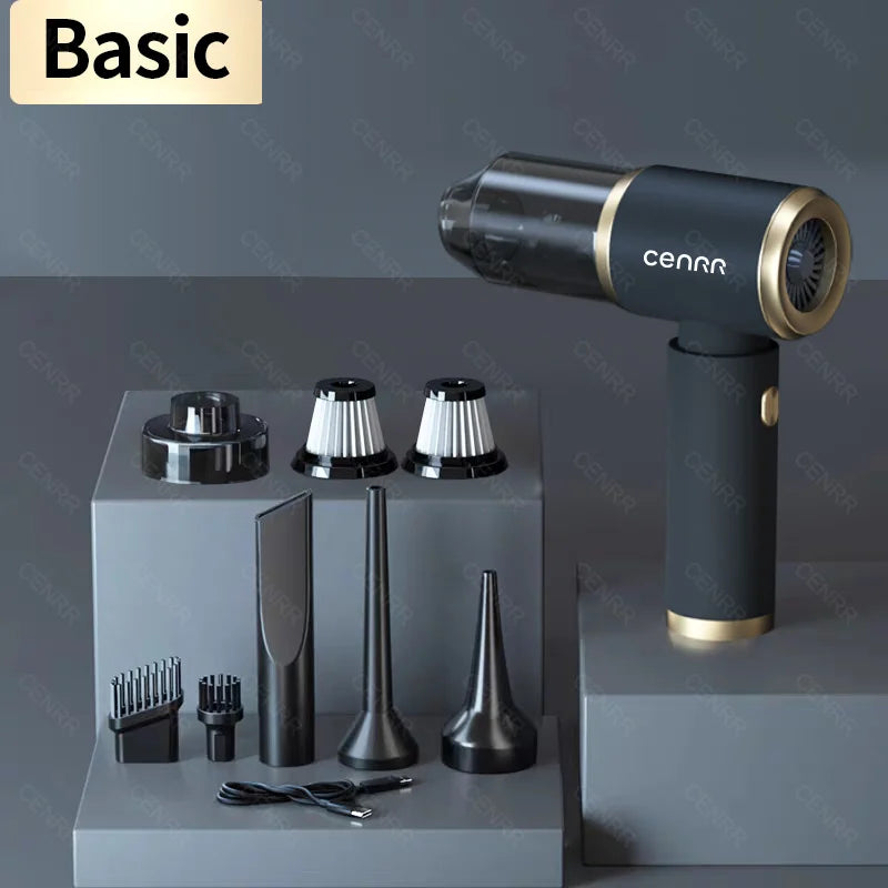 CENRR 210000PA 迷你車用吸塵器無線強力吸塵器汽車清潔器手持便攜式吸塵器清潔機