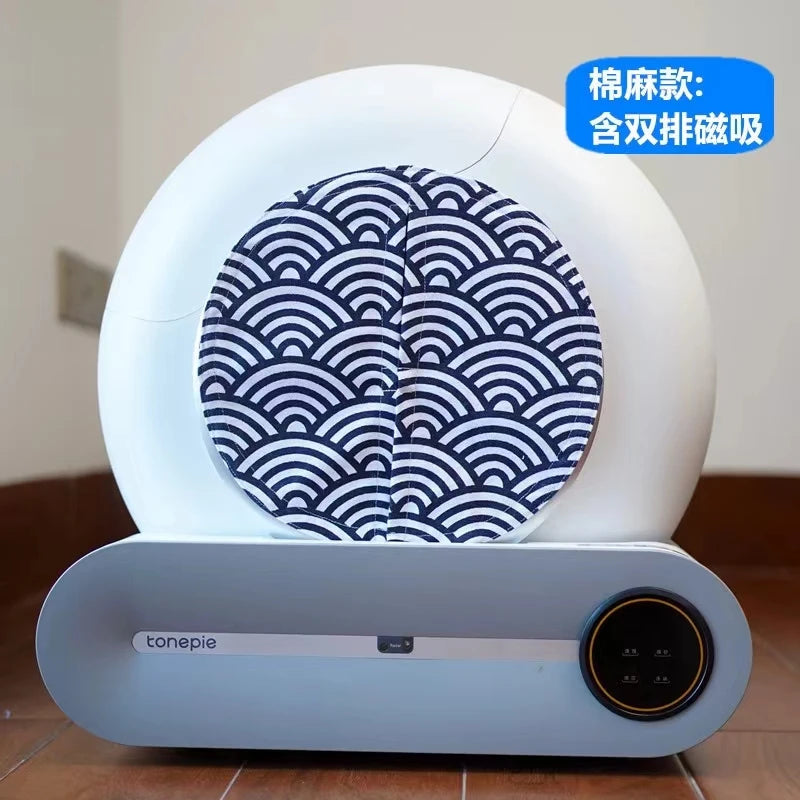 全新升級高品質貓盆防臭防塵門簾 適用於TONEPIE自動貓砂盆 非貓砂盆