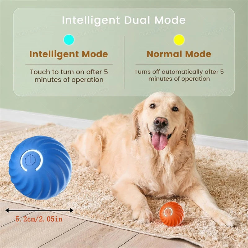 Smart Dog Toy Ball – USB Auto Moving Pet Ball for Dogs & Cats