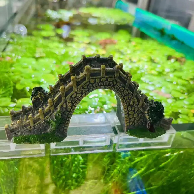 假魚缸水橋裝飾 PVC人造橋裝飾 無毒裝飾物 水族箱配件