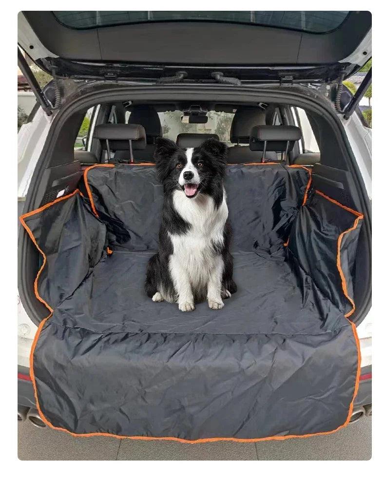 犬用車用クッション ペット用車用クッション トランク後部座席隔離シート 防水ペットカーゴカバー 犬用シートカバーマット SUV セダン用