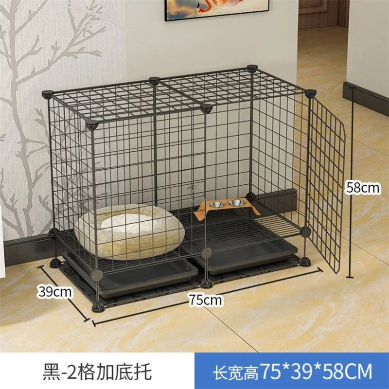 Simple Iron Indoor Dog House – Creative Pet Fence & Kennel Cage