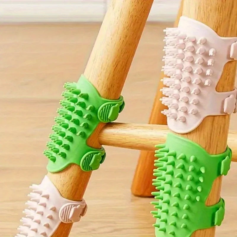 矽膠貓美容刷 - 自清潔寵物按摩梳,用於互動遊戲除毛工具家具腿設計