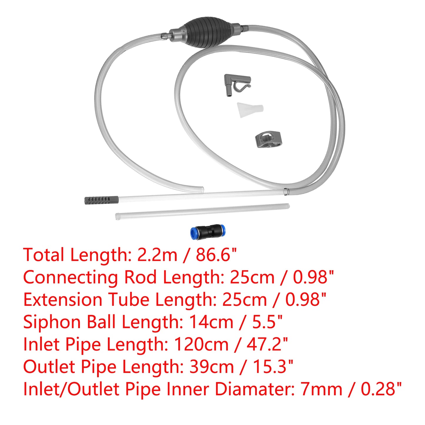 UXCELL 水族箱換水套件 魚缸虹吸管長管配件 吸塵器水泵砂石過濾器工具配件套裝