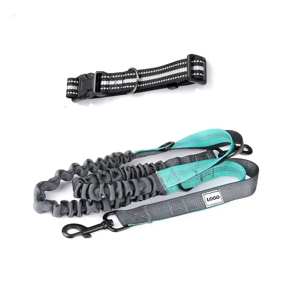 全新伸縮遛狗包可調式反光小狗訓練袋戶外免提腰包跑步包