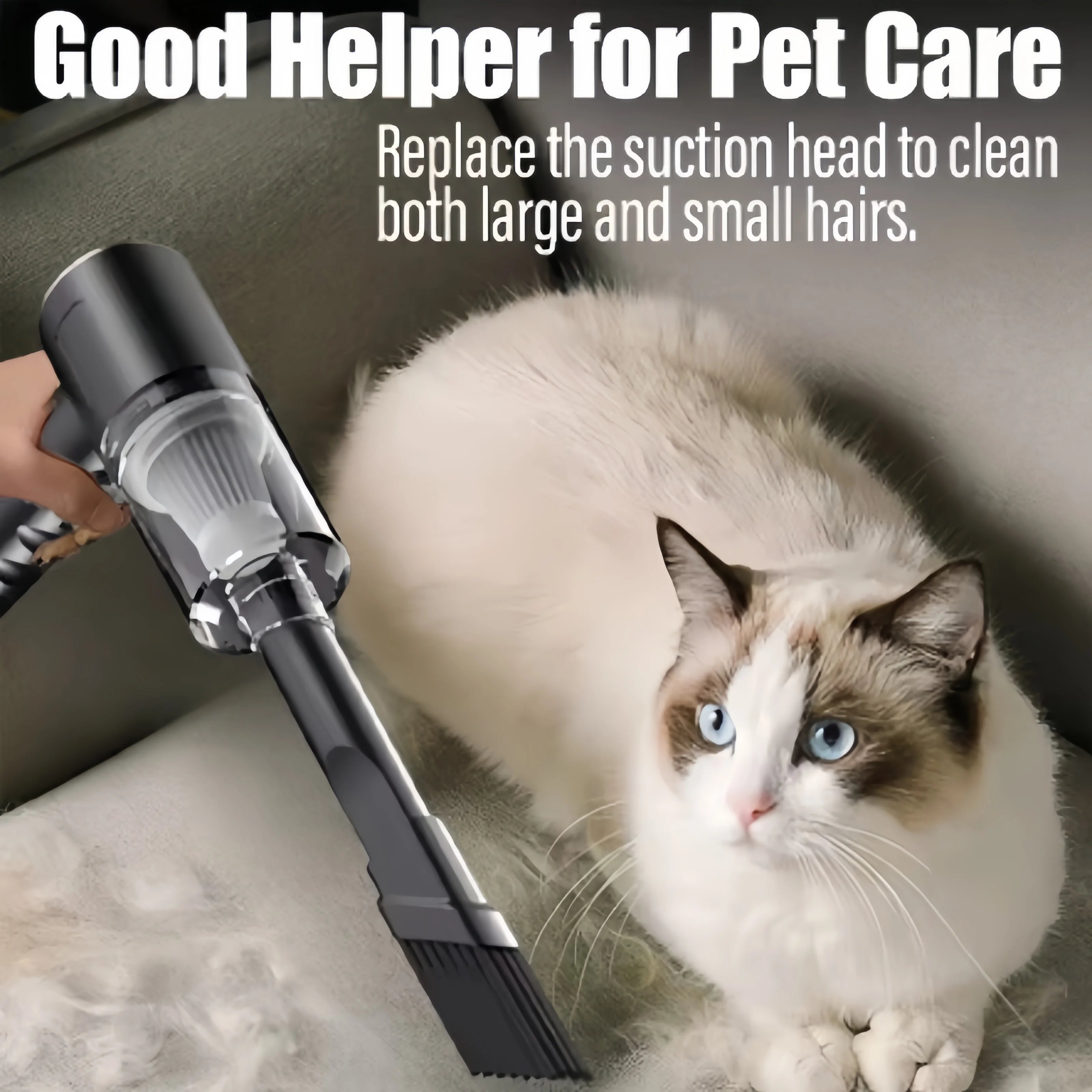 無線車用吸塵器 USB 充電 1200mAh 便攜式清潔器迷你乾濕兩用車內寵物毛髮吸塵器