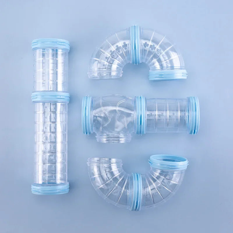 倉鼠玩具迷宮DIY改造籠子外置管隧道套裝運動U管倉鼠配件管道龍貓用品