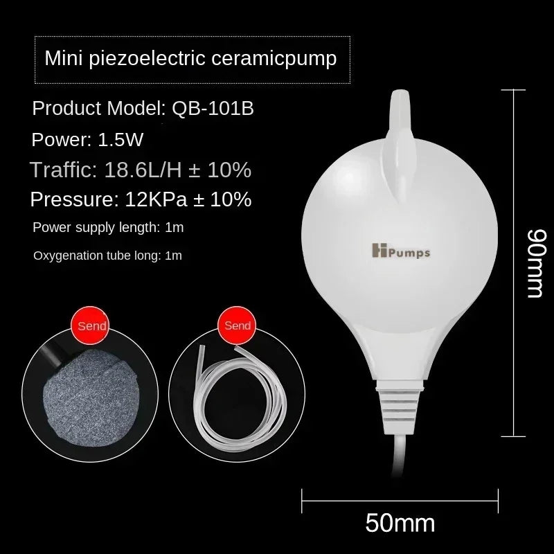 超靜音水族箱氣泵空氣壓縮機氧氣泵單安培雙出口 220-240V