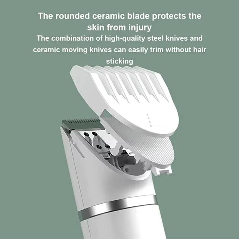 4-in-1 多機能電動犬用バリカン グルーミング用 コードレス 犬用シェーバー バリカン トリマー 低騒音 ペットグルーミングツール
