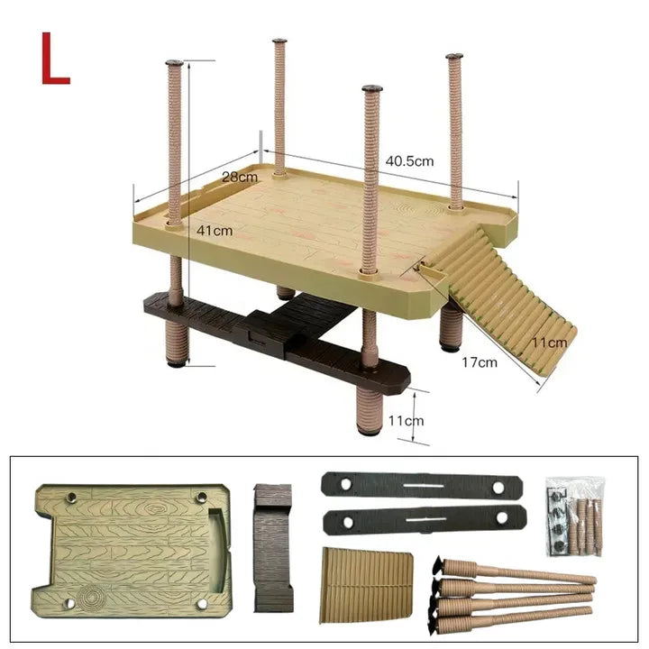 Turtle Climbing Basking Platform Reptile Ramp Platform Turtle Tank Resting Terrace Feeding Climbing Platform Tank Accessories