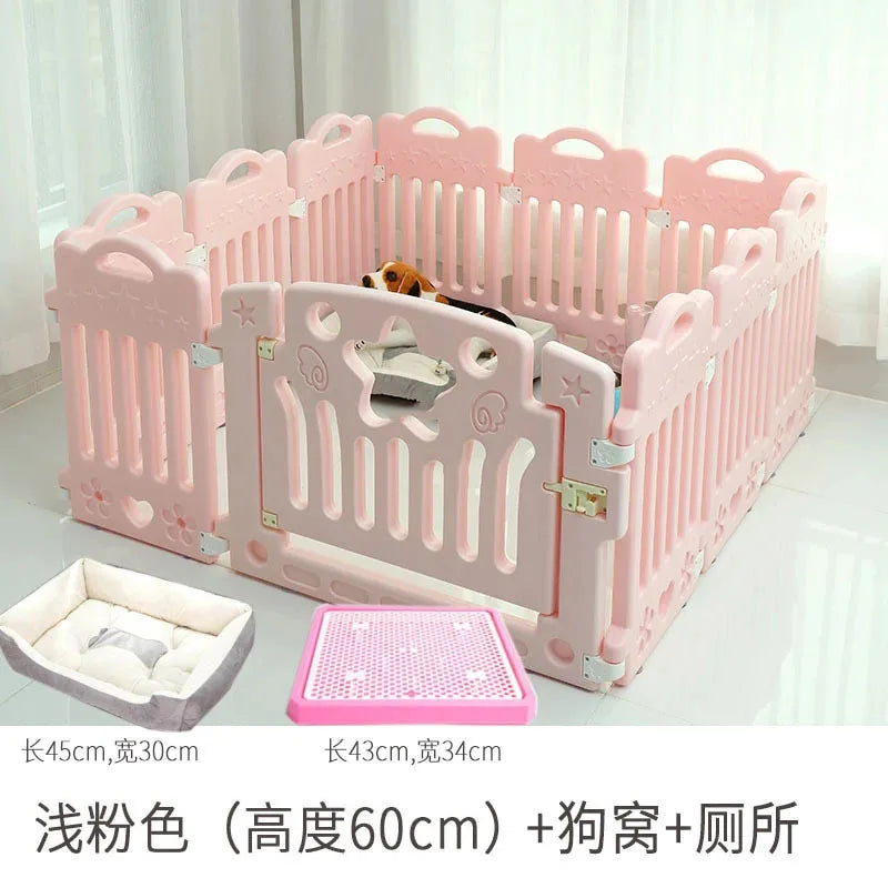 Modern Minimalist Plastic Dog House & Cat Kennel with Toilet