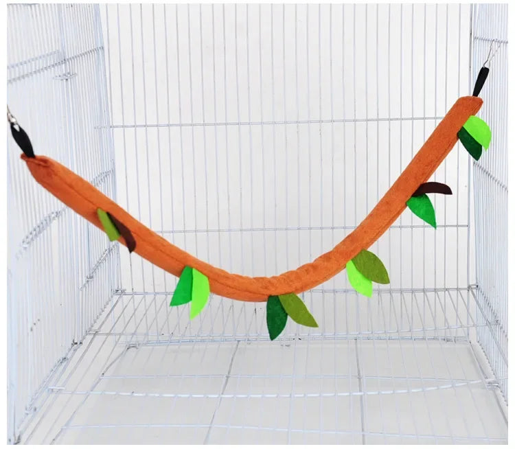 毛絨吊床倉鼠吊床適用於大鼠囓齒動物保暖可愛小動物配件豚鼠雪貂松鼠窩寵物用品