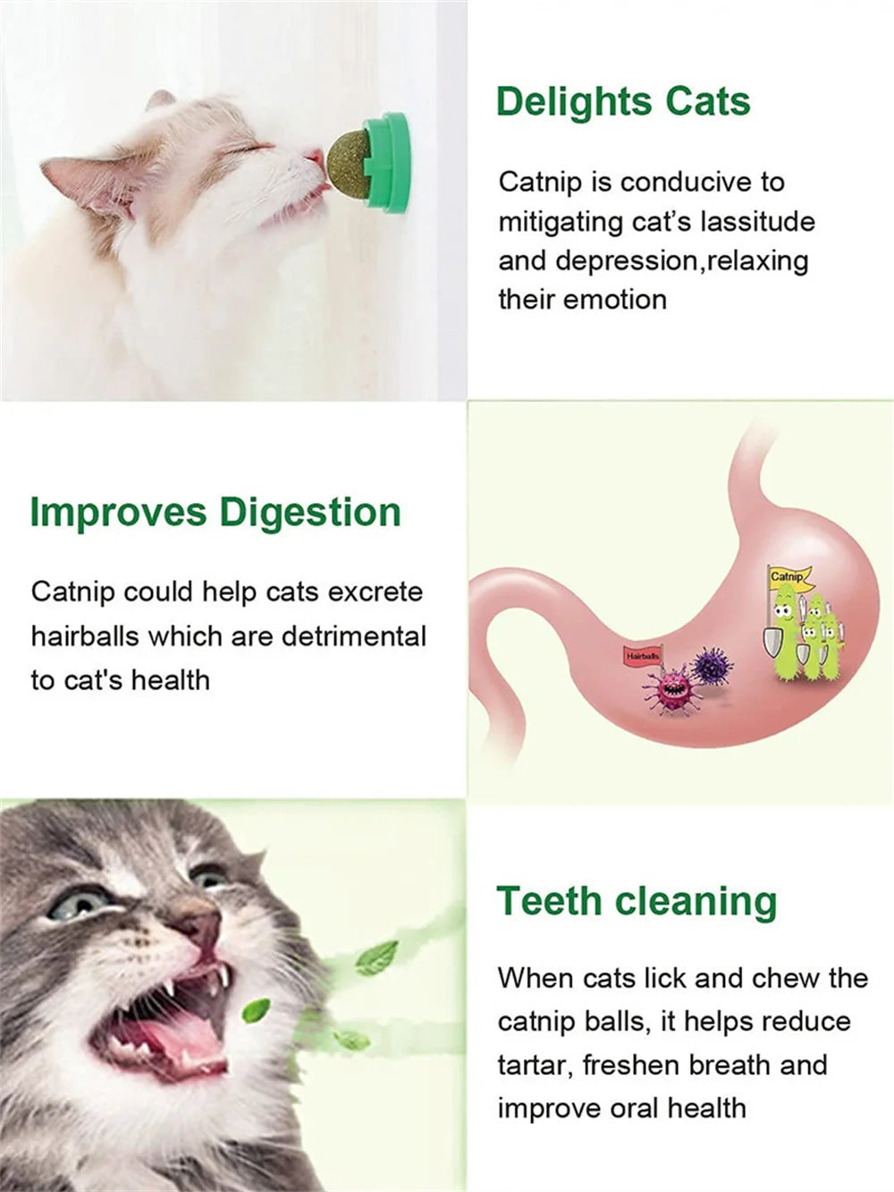 天然貓薄荷球可舔貓草零食小貓抓板玩具點心咀嚼清新口氣適合中小型寵物貓