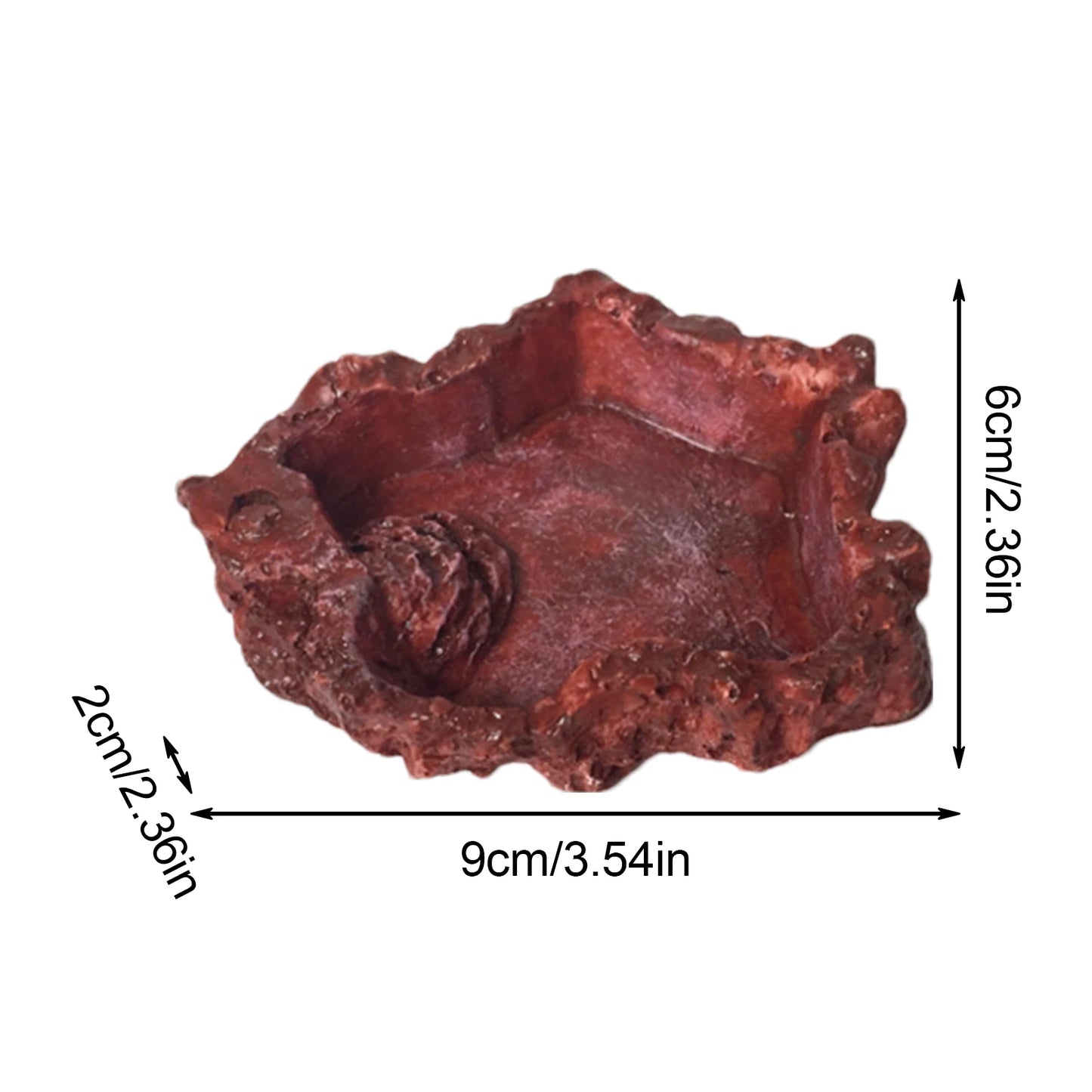1PC ペットフィーダーボウル カメ用ドリンク 爬虫類用フィーダーディスペンサー 造園装飾 トカゲ用ウォーターフィーダー 新品
