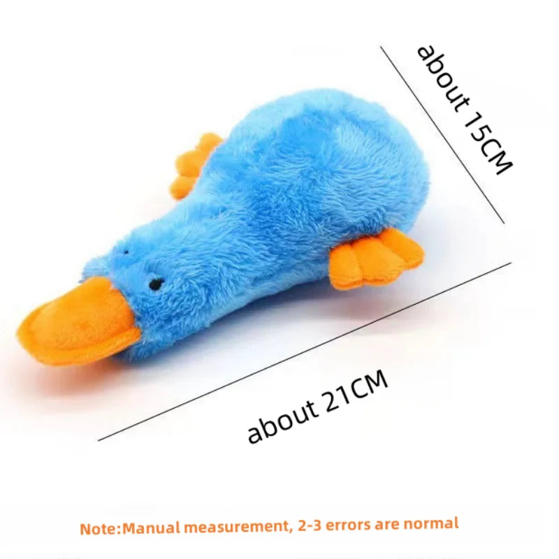 Dog Plush Sound Toys Yellow Duck Puppy Squeaky Interactive Stuffed Toy Bite Chewing Rattle Pet Supplies For Indestructible Dogs
