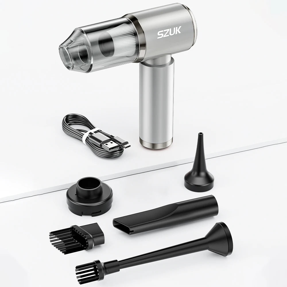 SZUK 車用吸塵器強吸力無線便攜式清潔機手持式迷你吸塵器適用於汽車家用和鍵盤
