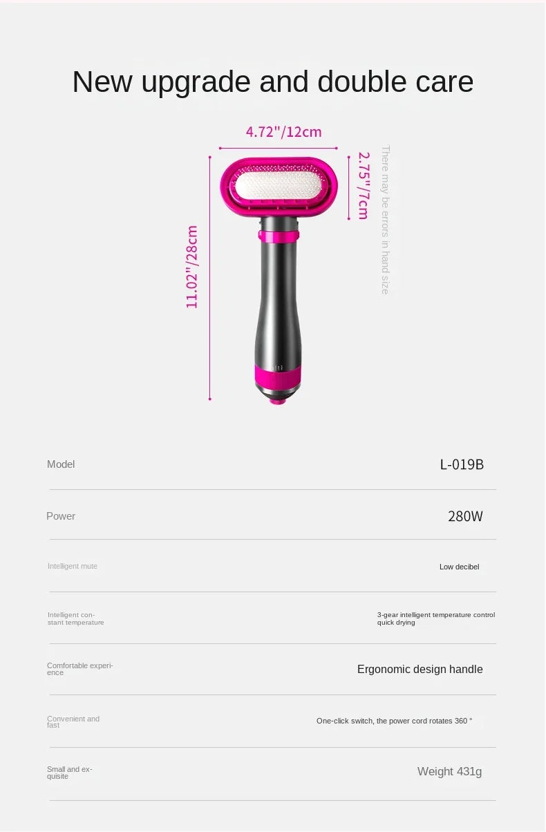 Pet Hair Dryer Soft Combing Integrated Small and Medium-sized Cat and Dog Hair Dryer Dog and Cat Blow Drying Silent Hair Drying