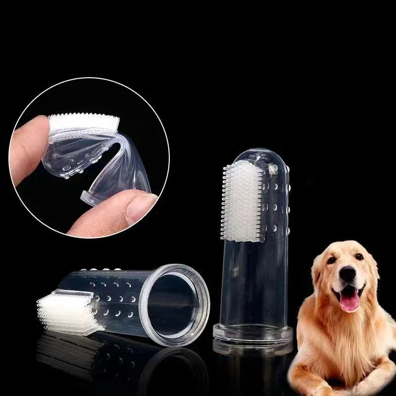 Silicone Pet Finger Toothbrush for Dogs & Cats Teeth Care