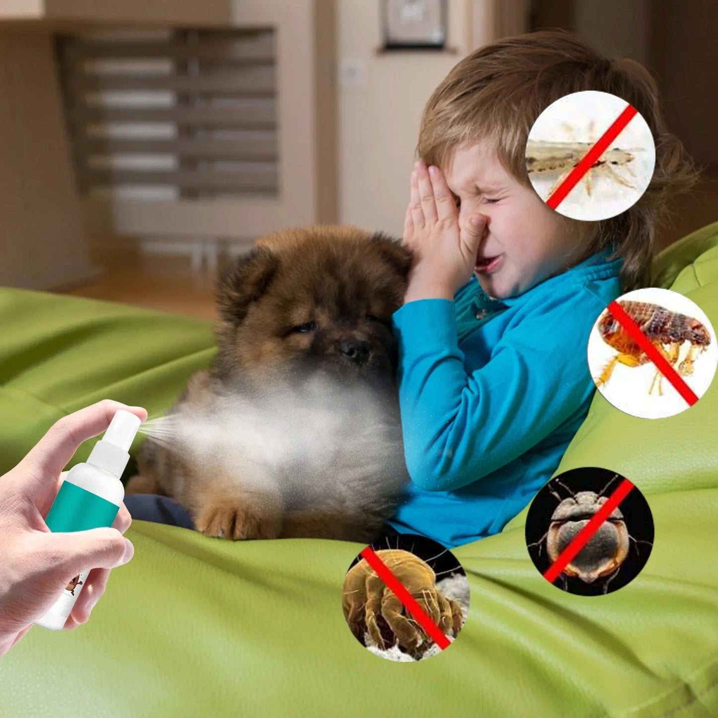 ペットナチュラルズ ノミ・ダニ予防スプレー 100ml 室内・屋外・犬・猫用 ノミ・ダニ駆除スプレー 手軽で簡単