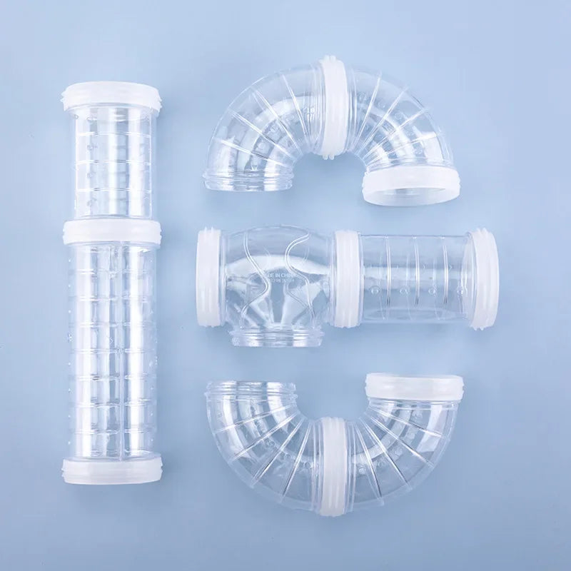 倉鼠玩具迷宮DIY改造籠子外置管隧道套裝運動U管倉鼠配件管道龍貓用品