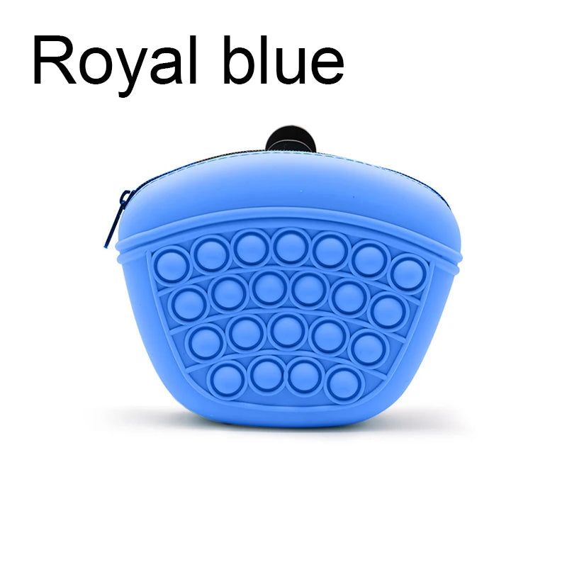 ペットトレーニングシリコンバッグは犬の餌を保管できます屋外ポータブル犬のトレーニング犬の給餌ウエストパック犬スナックバッグ