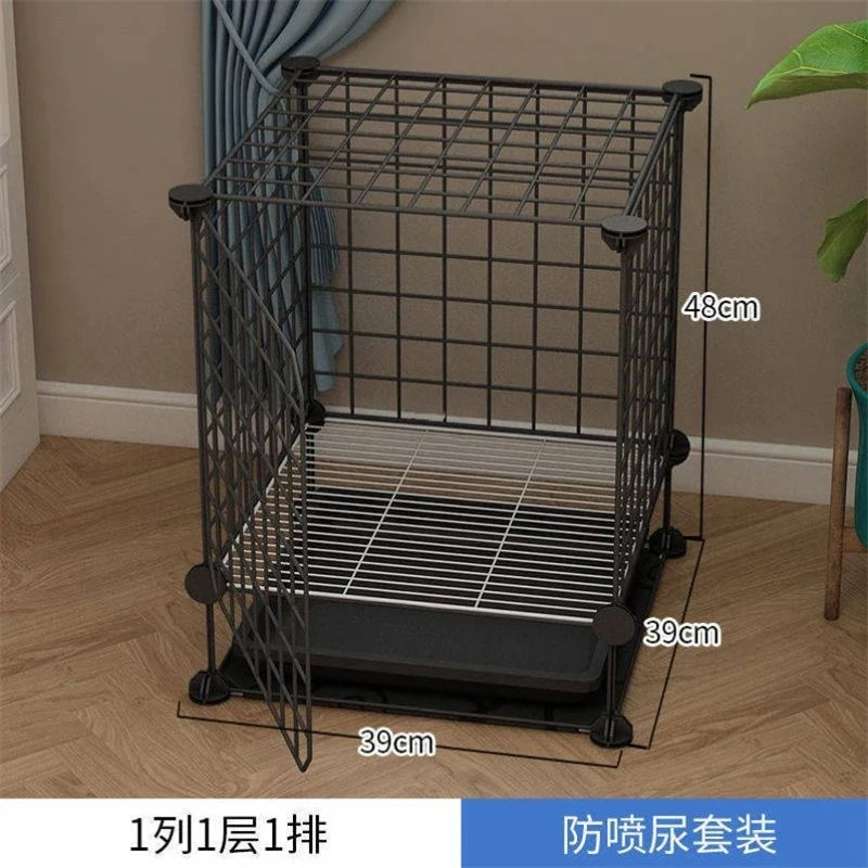 Simple Iron Indoor Dog House – Creative Pet Fence & Kennel Cage